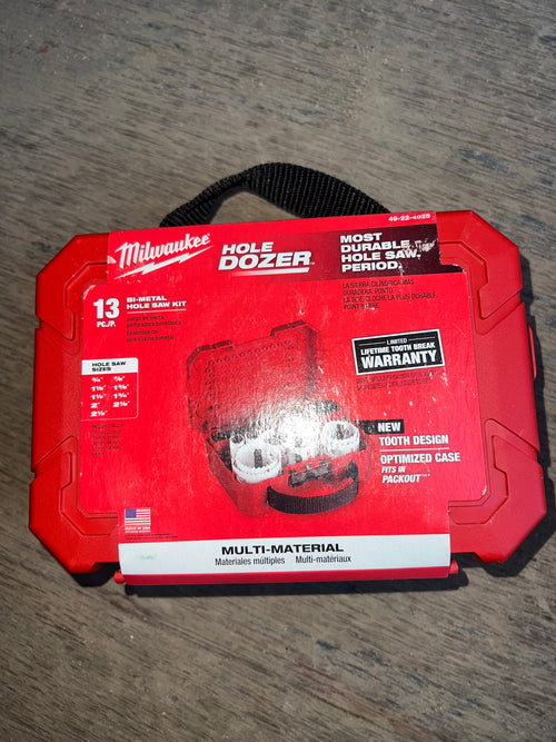 Milwaukee Hole Dozer 13 piezas.